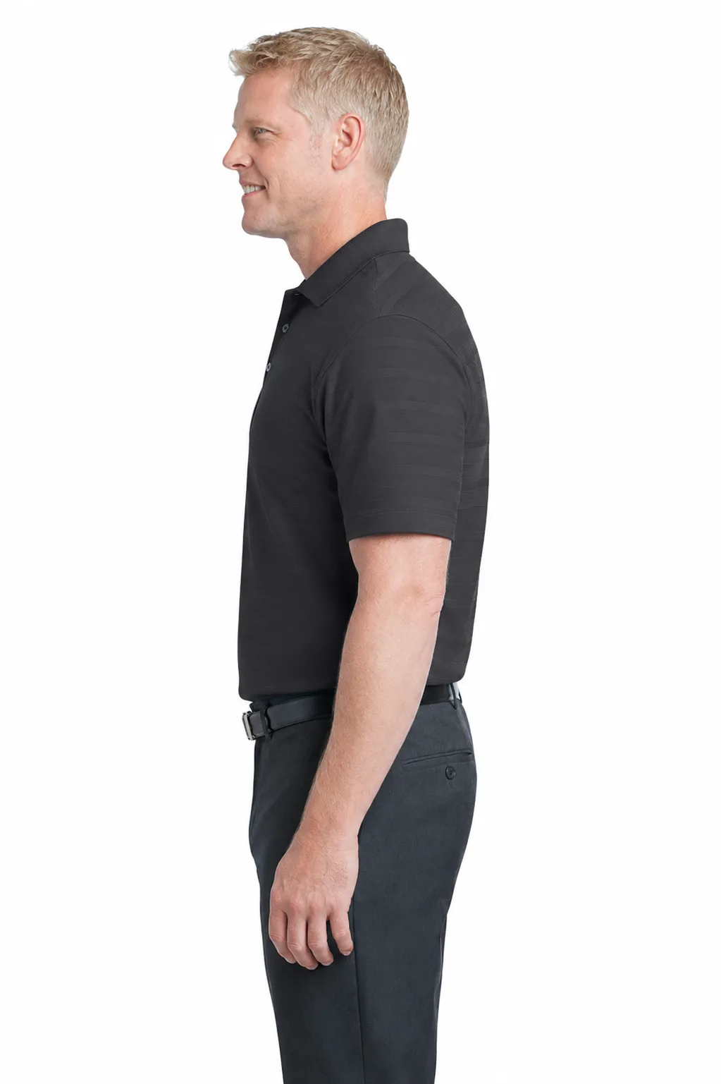 Port Authority Horizontal Texture Polo - Image 2