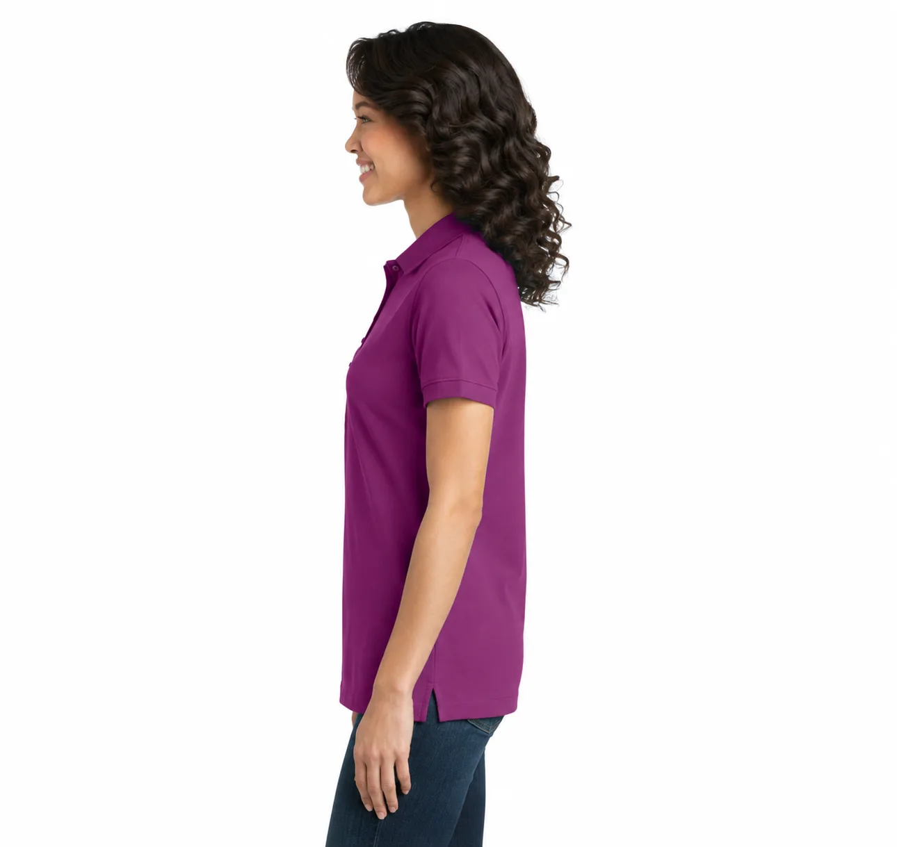 Port Authority Ladies Stretch Pique Polo - Image 3