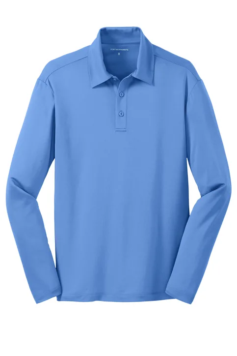 Port Authority Silk Touch Performance L/S Polo - Image 2