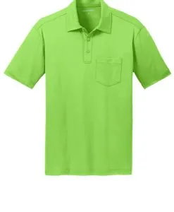 Alternative view of Port Authority Silk Touch Pocket Polo