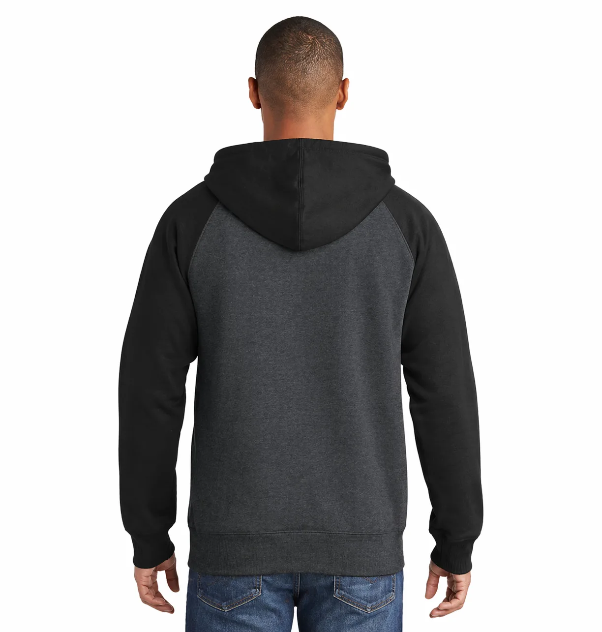 Raglan Colorblock Full-Zip Hoodie - Image 4