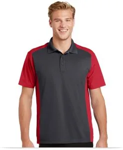 Customize Sport-Tek Colorblock Micropique Polo