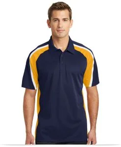Customize Logo Sport Tek Tricolor Micropique Sport Wick Polo