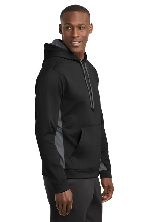 Sport-Tek Fleece Colorblock Hooded Pullover - Image 3