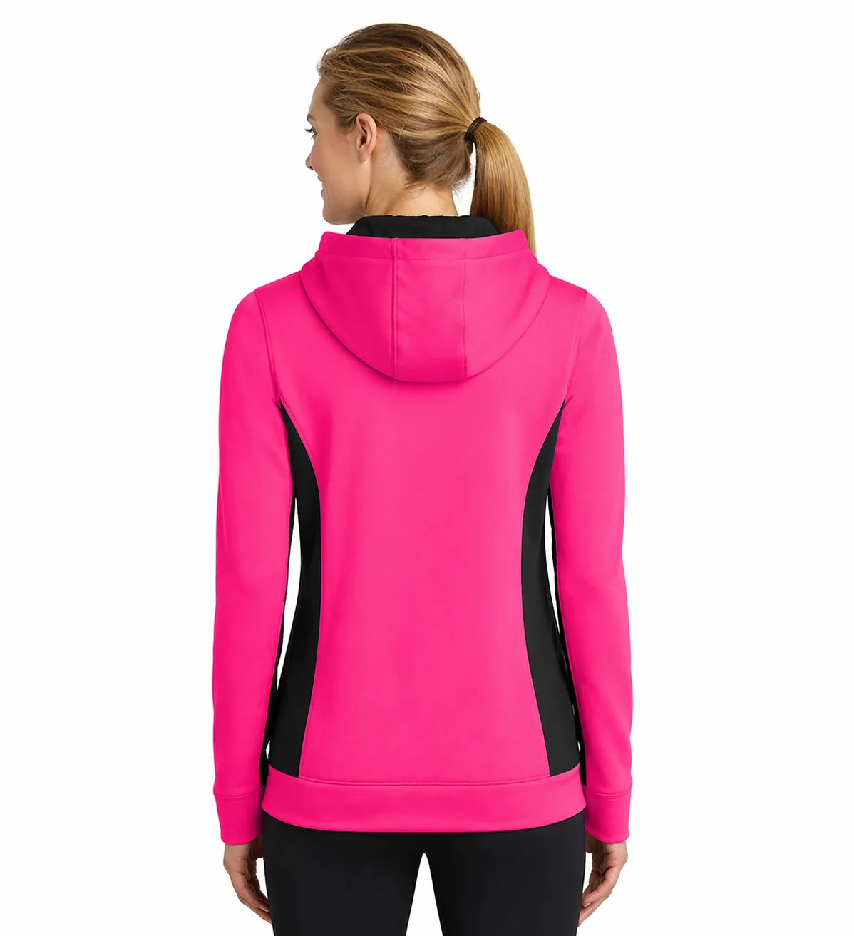 Sport-Tek Ladies Colorblock Hooded Pullover - Image 4