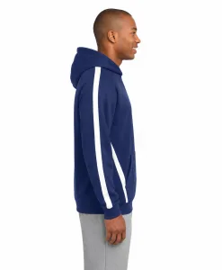 Alternative view of Sport-Tek Sleeve Stripe Hooded Sweatshirt