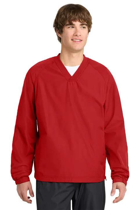 Sport-Tek V-Neck Raglan Wind Shirt - Image 5