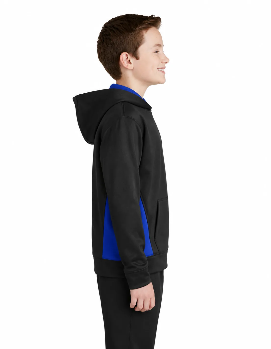 Sport-Tek Youth Colorblock Hooded Pullover - Image 2