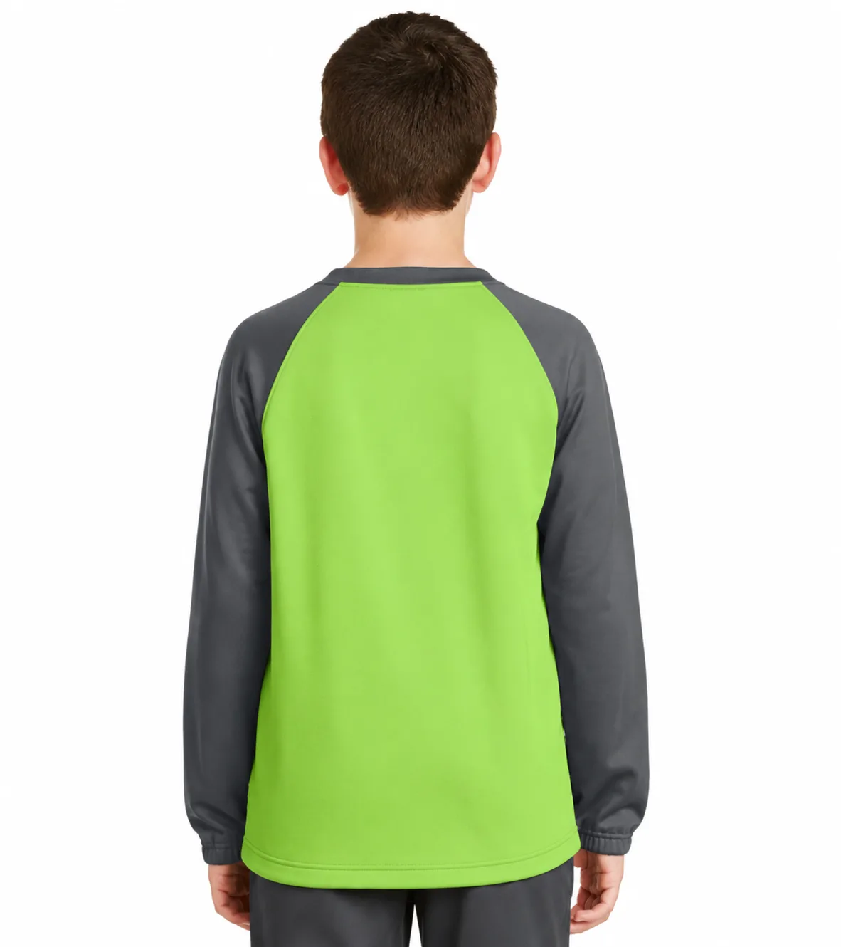 Sport-Tek Youth Raglan Colorblock Fleece - Image 4