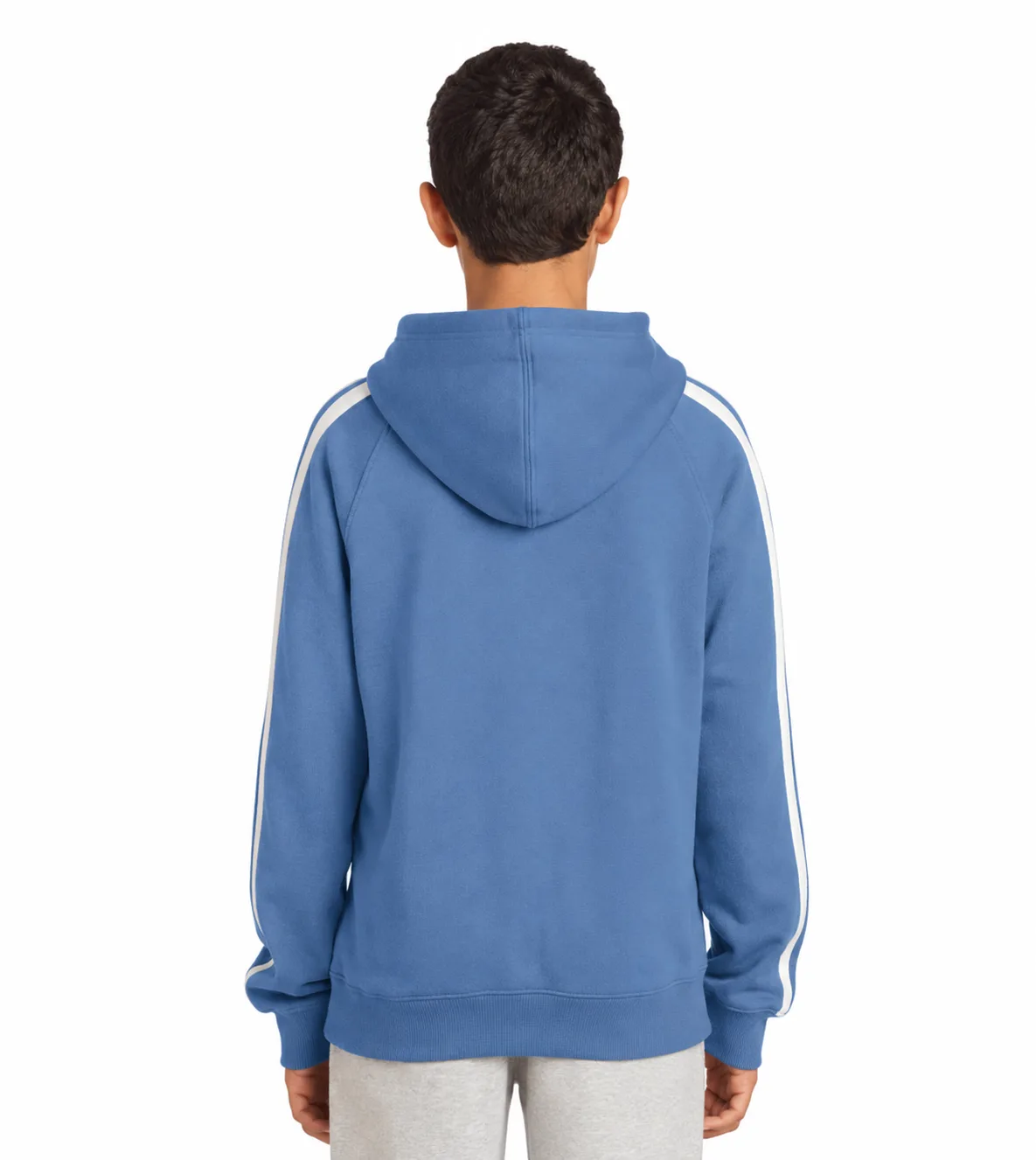 Sport-Tek Youth Sleeve Stripe Pullover Hoodie - Image 4