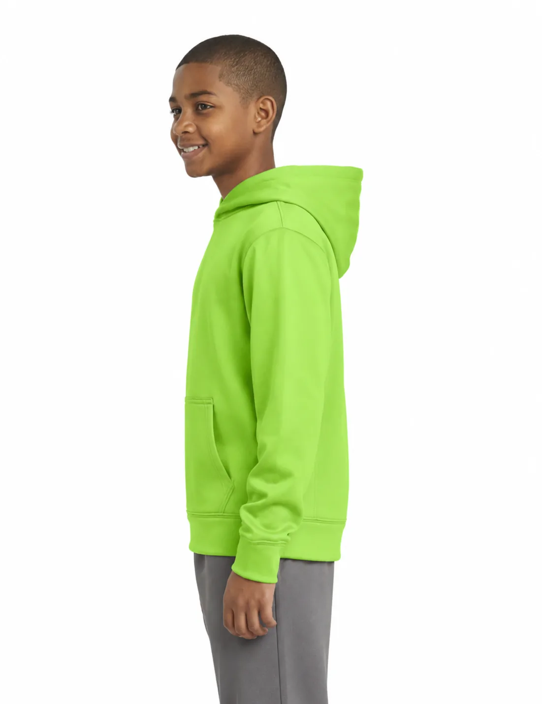 Sport-Tek Youth Sport-Wick Fleece Hoodie - Image 3