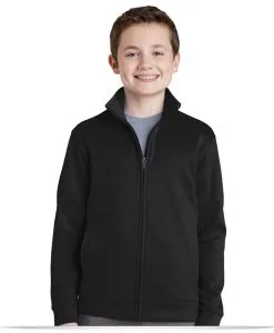 Custom Sport-Tek Youth Sport-Wick Fleece Full-Zip Jacket