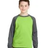 Customize Sport-Tek Youth Raglan Colorblock Fleece