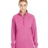 Ladies Stripe Quarter Zip