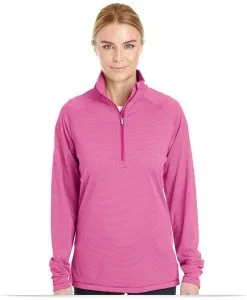 Ladies Stripe Quarter Zip