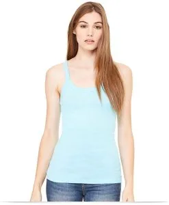 Bella + Canvas Ladies Rib Thin Strap Tank