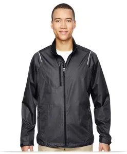 North End Polyester Dobby Jacket with Print