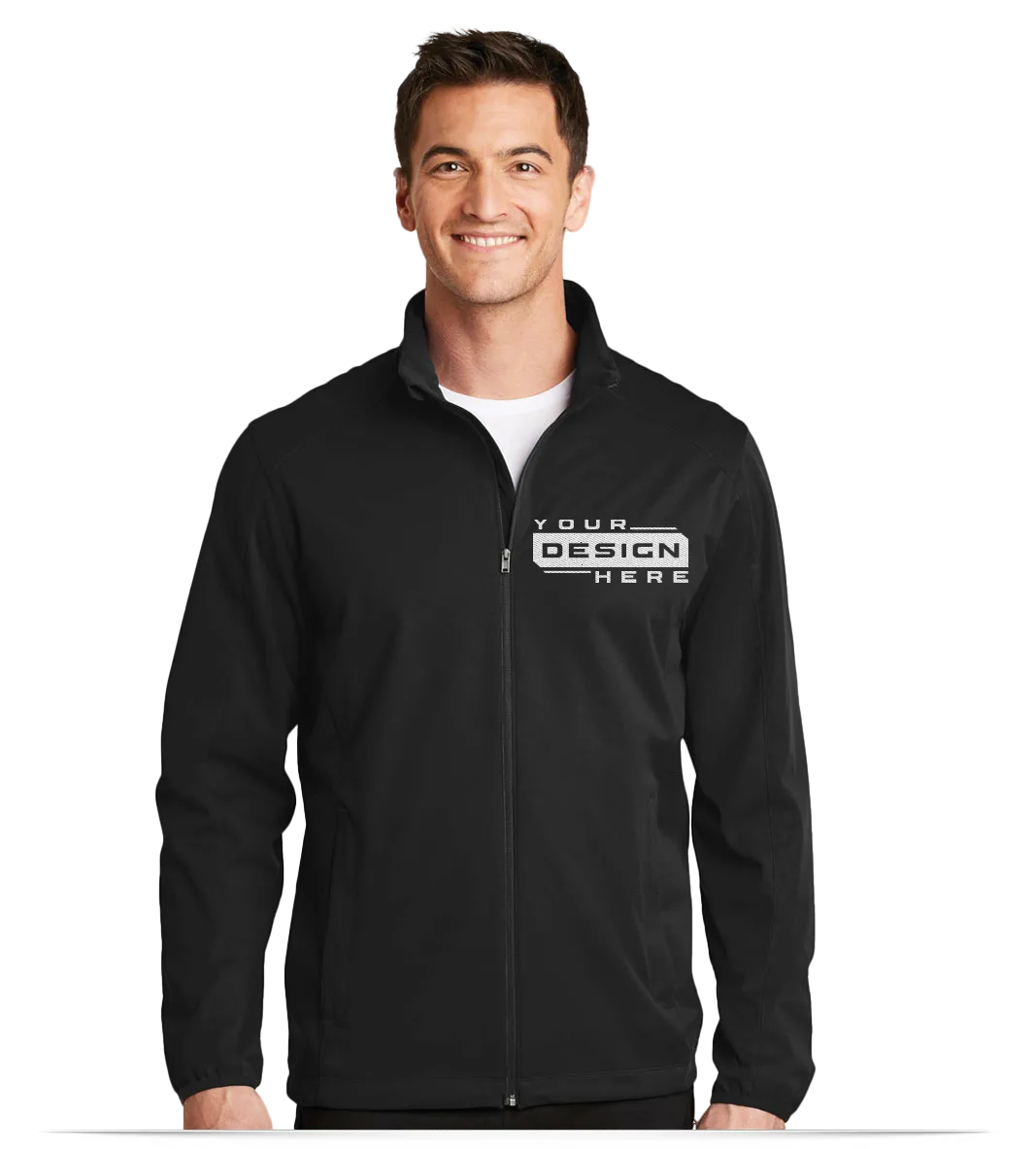 Custom Soft Shell Jackets with Embroidery for Men