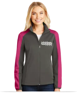 Design Custom Logo Embroidered Women's Softshell Coats