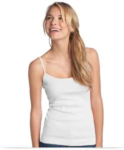 District Juniors 1×1 Rib Spaghetti Strap Tank