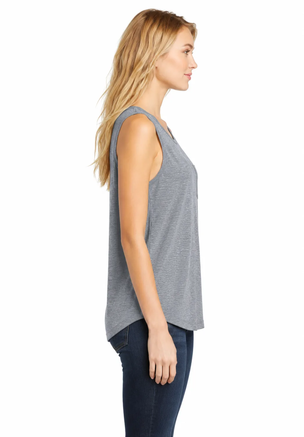 District Juniors Vintage Muscle Tank - Image 2