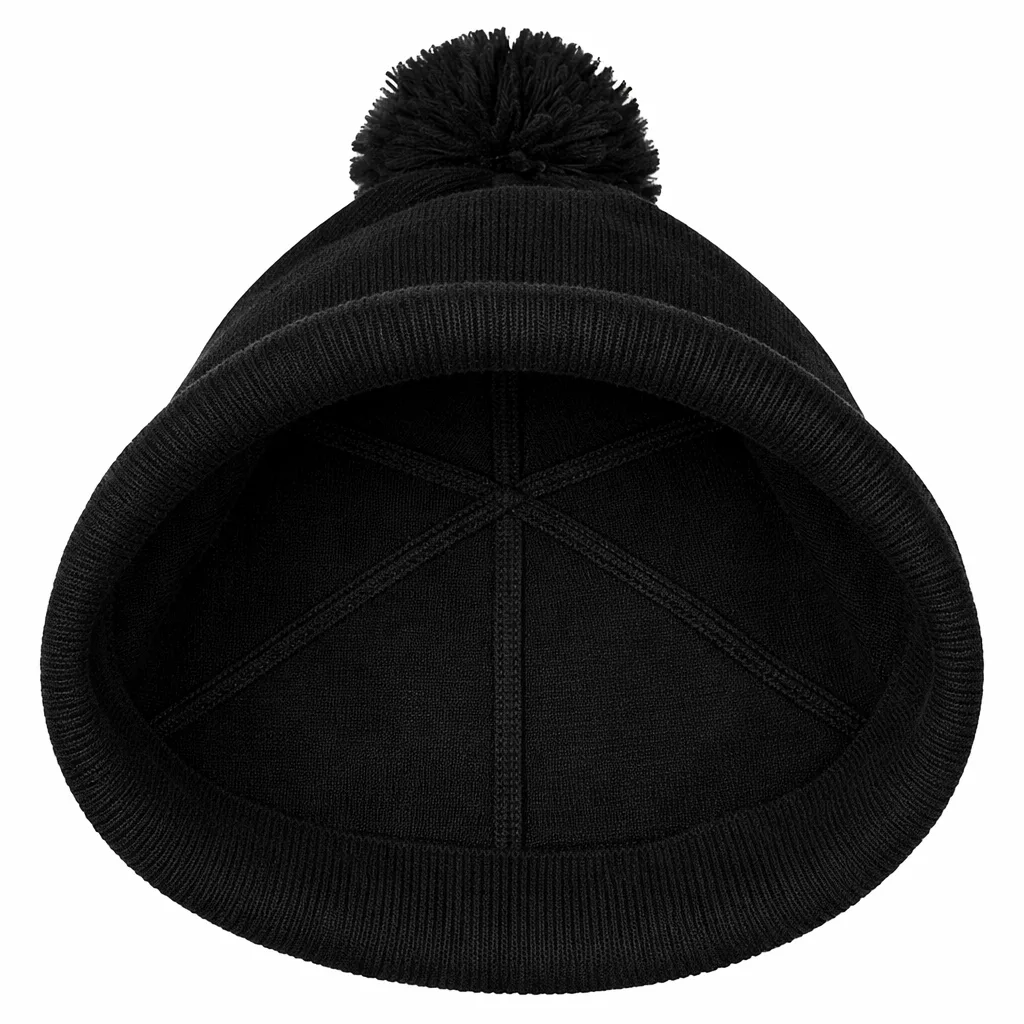UltraClub Knit Pom-Pom Beanie with Cuff - Image 3