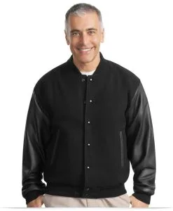 Port Authority Wool and Leather Letterman Jacket