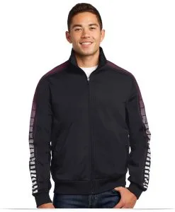 Sport-Tek Dot Sublimation Tricot Track Jacket