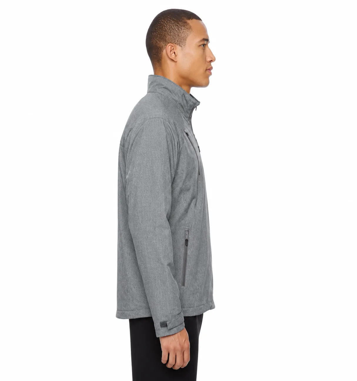 North End Men's Lightweight Mélange Jacket - Image 2
