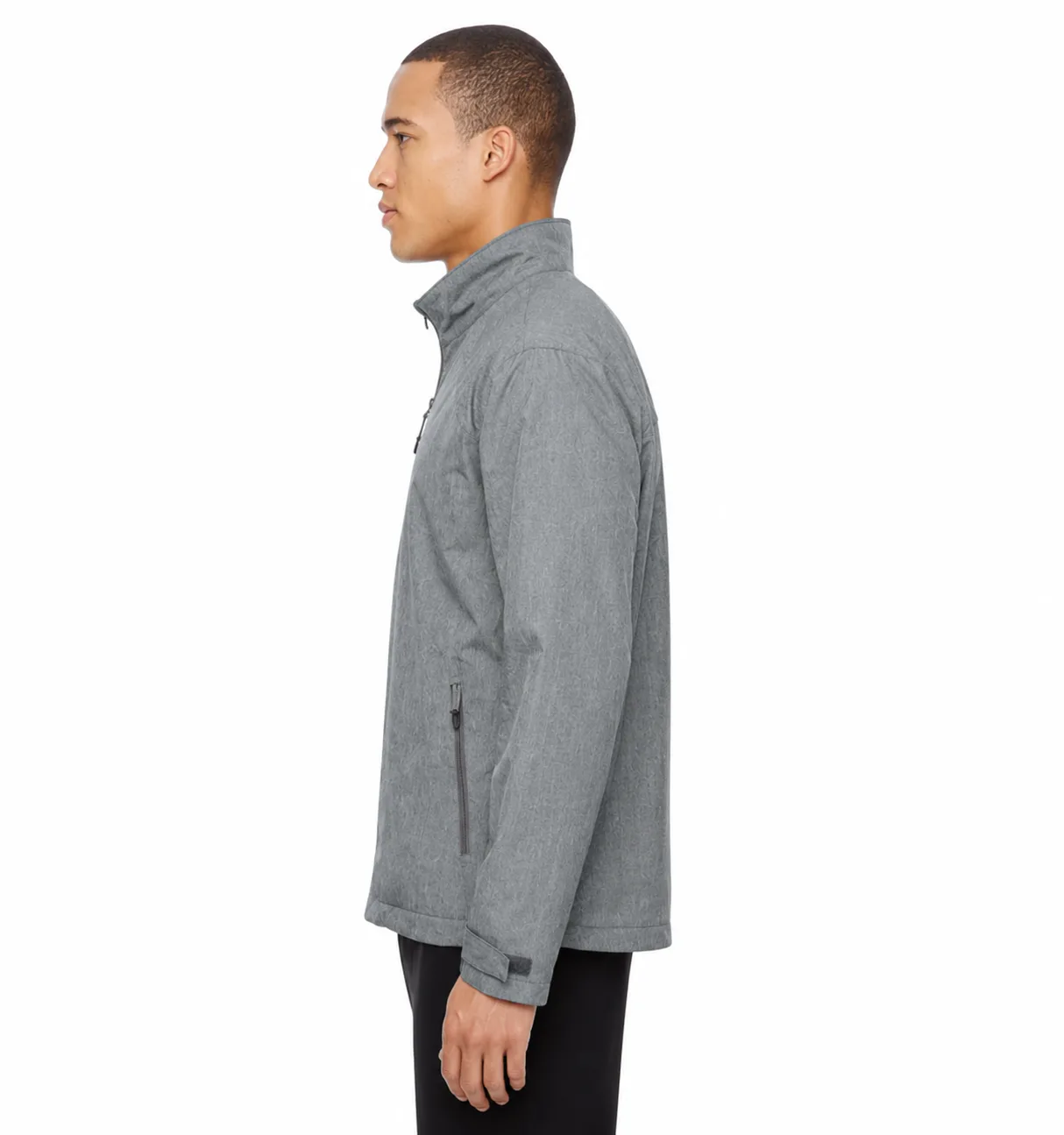 North End Men's Lightweight Mélange Jacket - Image 3