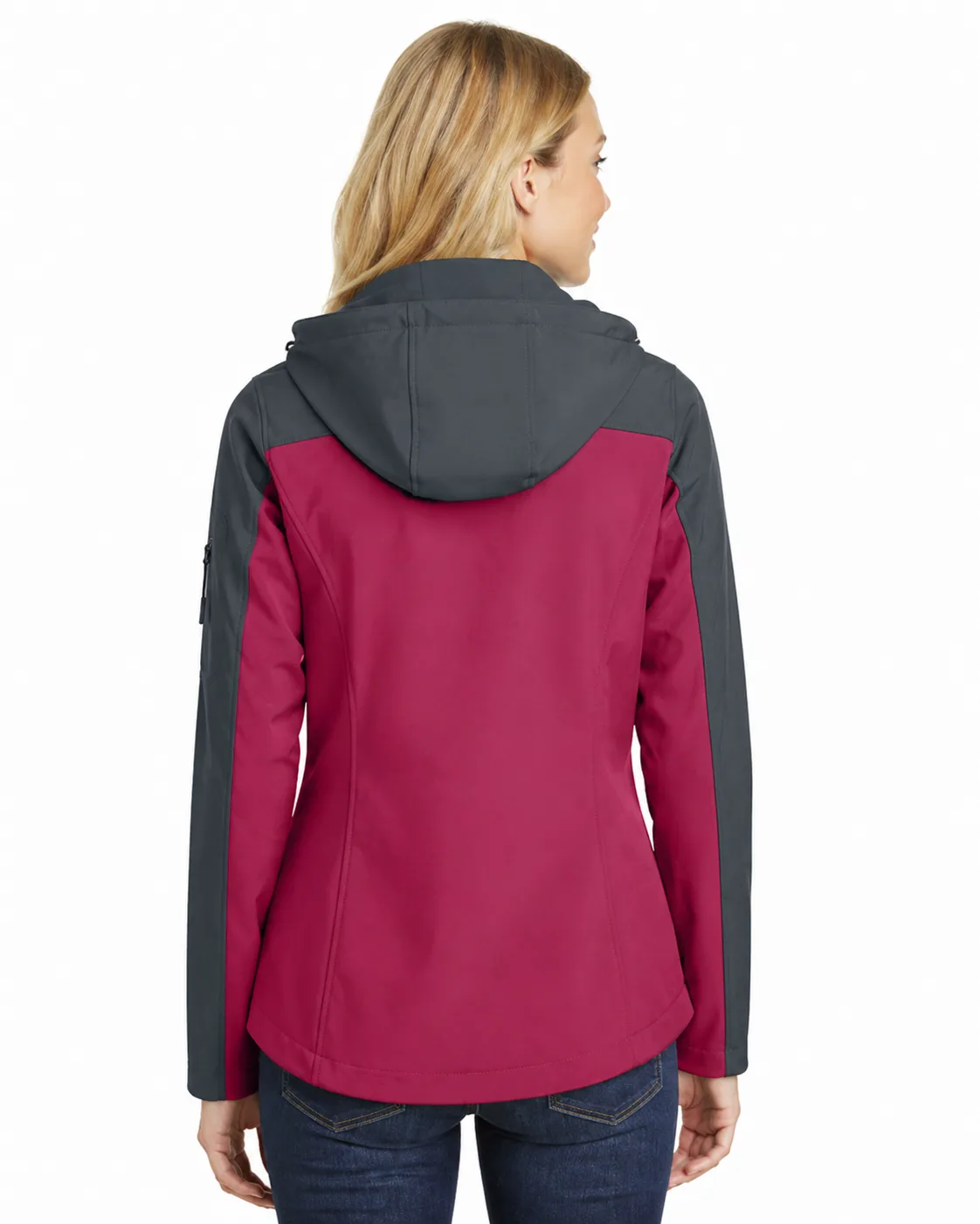 Port Authority Ladies Hooded Core Soft Shell Jacket - Image 4