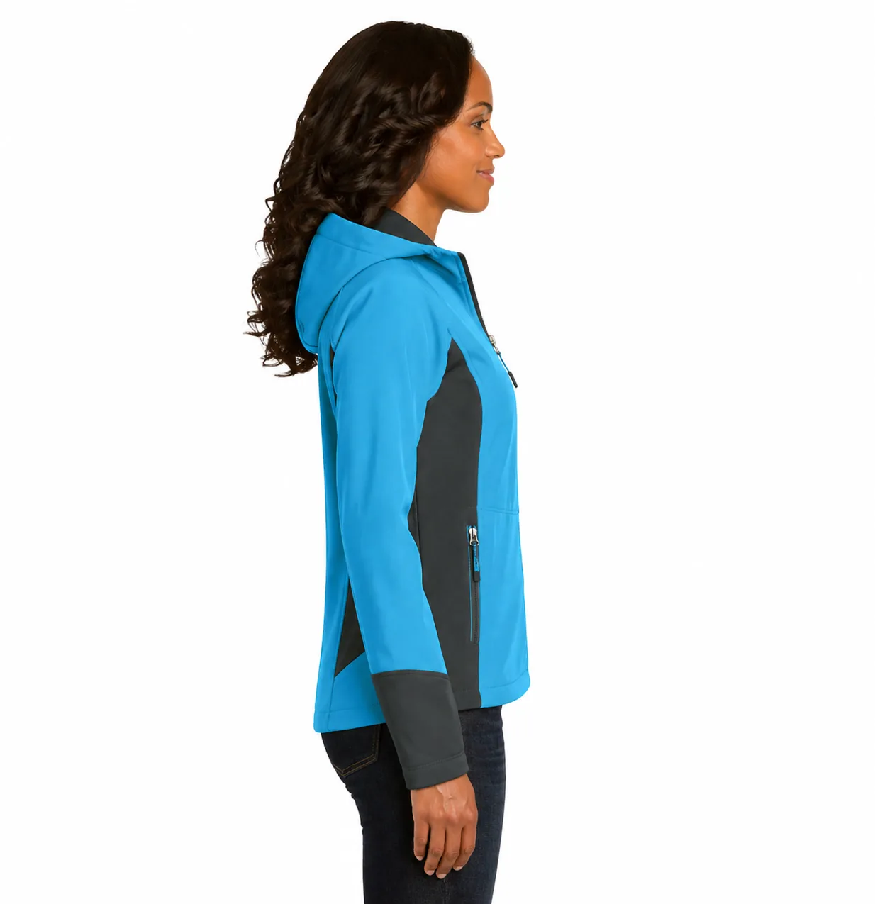 Port Authority Ladies Hooded Soft Shell Jacket - Image 2