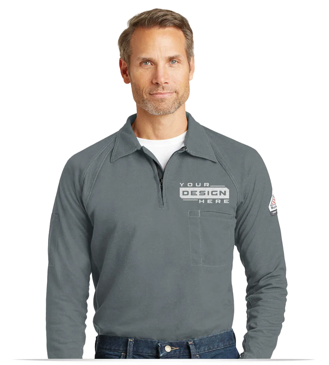 Custom Logo Embroidered Big and Tall Polos for Men