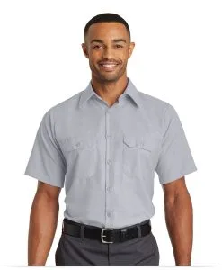 Red Kap Short Sleeve Solid Ripstop Shirt
