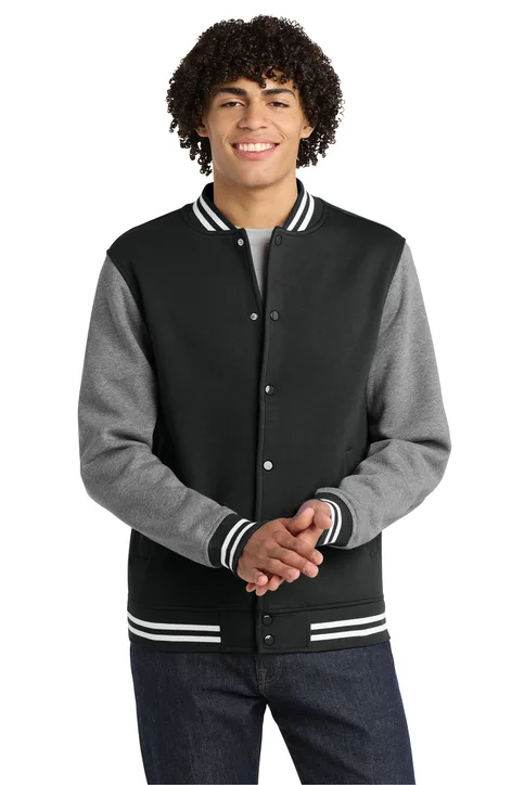 Sport-Tek Fleece Letterman Jacket - Image 5