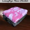 Custom Camouflage Fleece Blankets