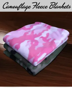 Custom Camouflage Fleece Blankets