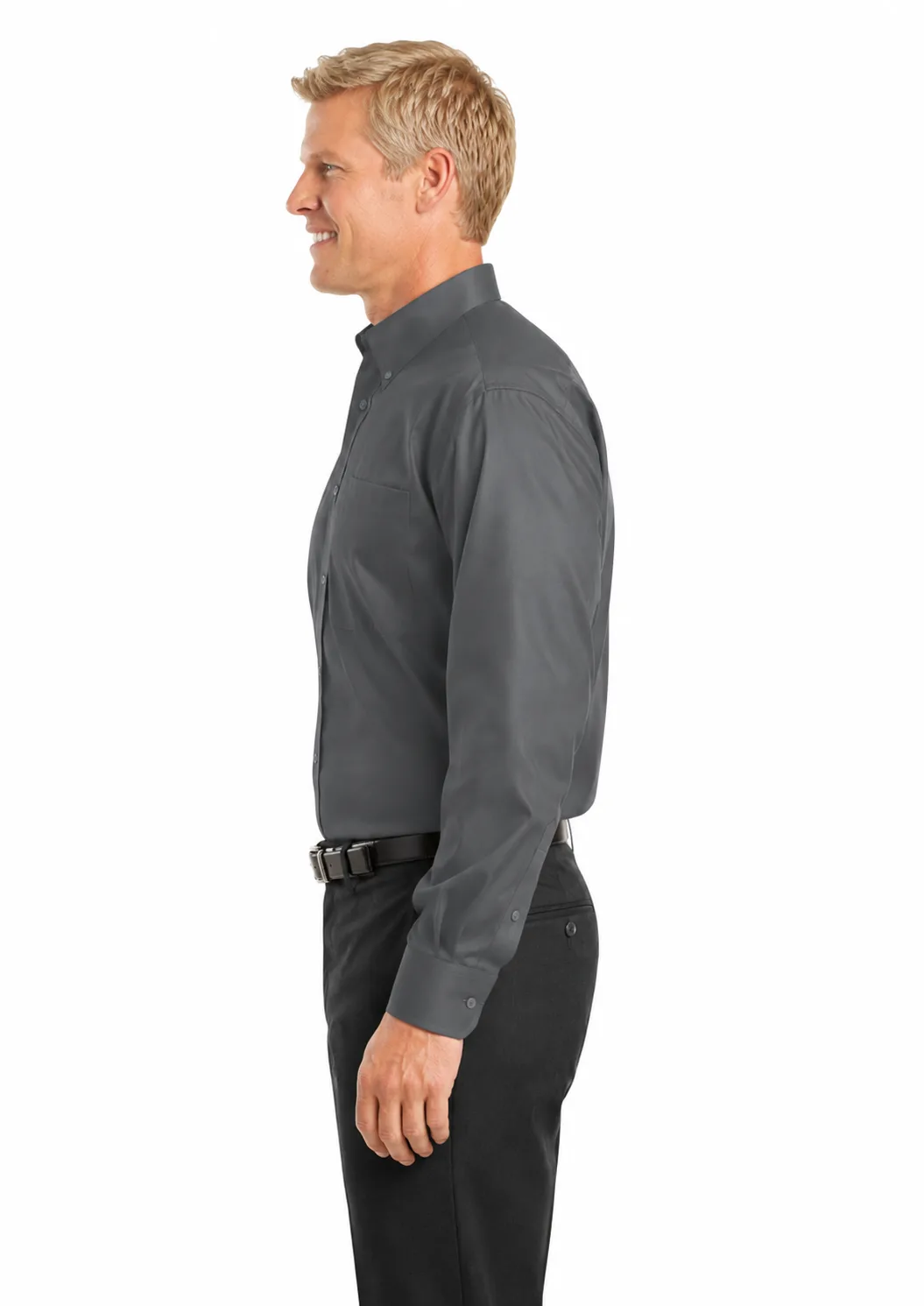 Customized Red House Non-Iron Pinpoint Oxford Shirt - Image 3