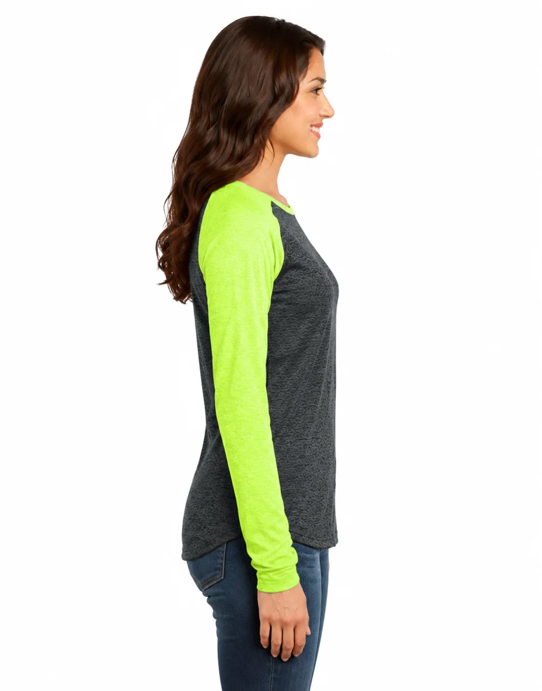 Juniors Long Sleeve Raglan Tee - Image 2