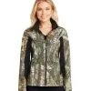 Women's Custom Logo Camouflage Softshell Jacket