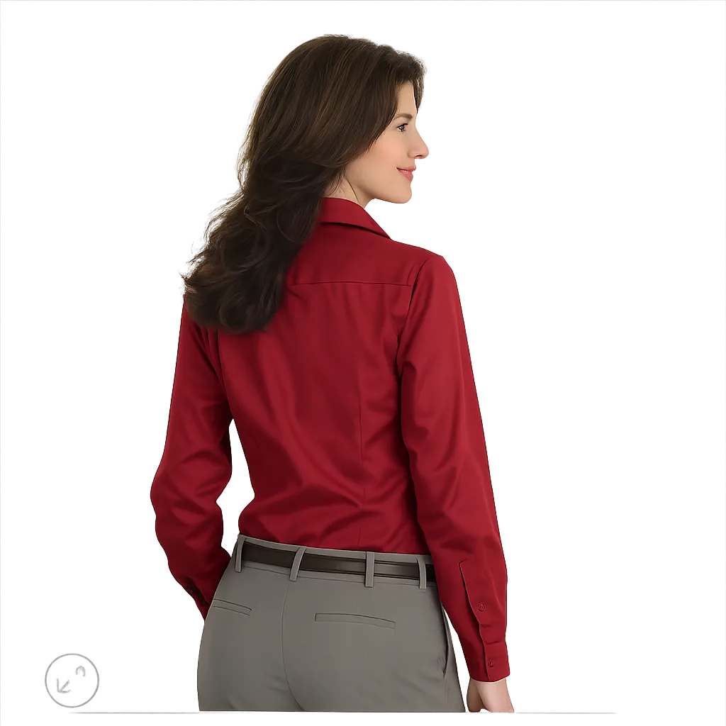 Red House Ladies Nailhead Non-Iron Shirt - Image 4