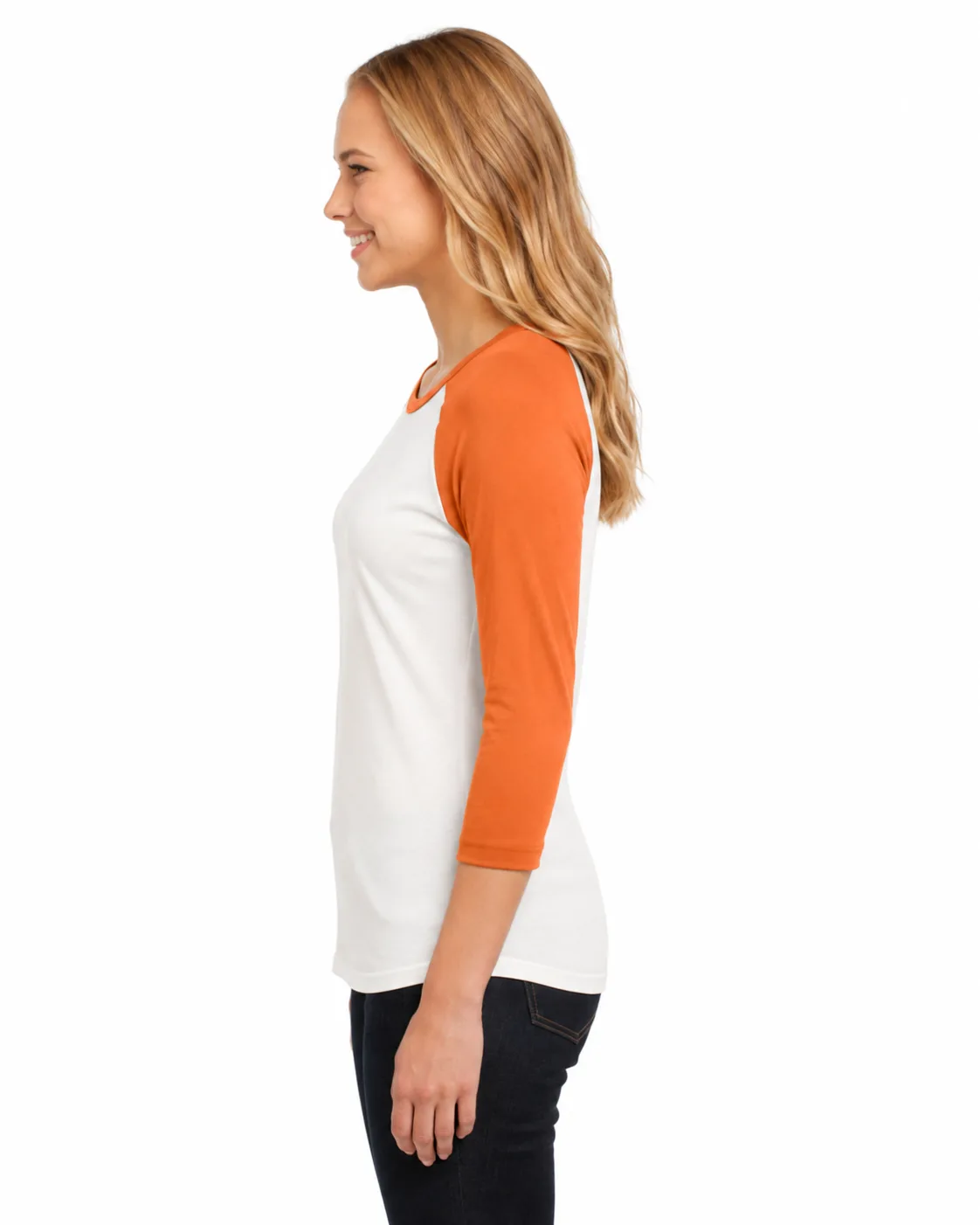Juniors3/4-Sleeve Raglan Tee - Image 3