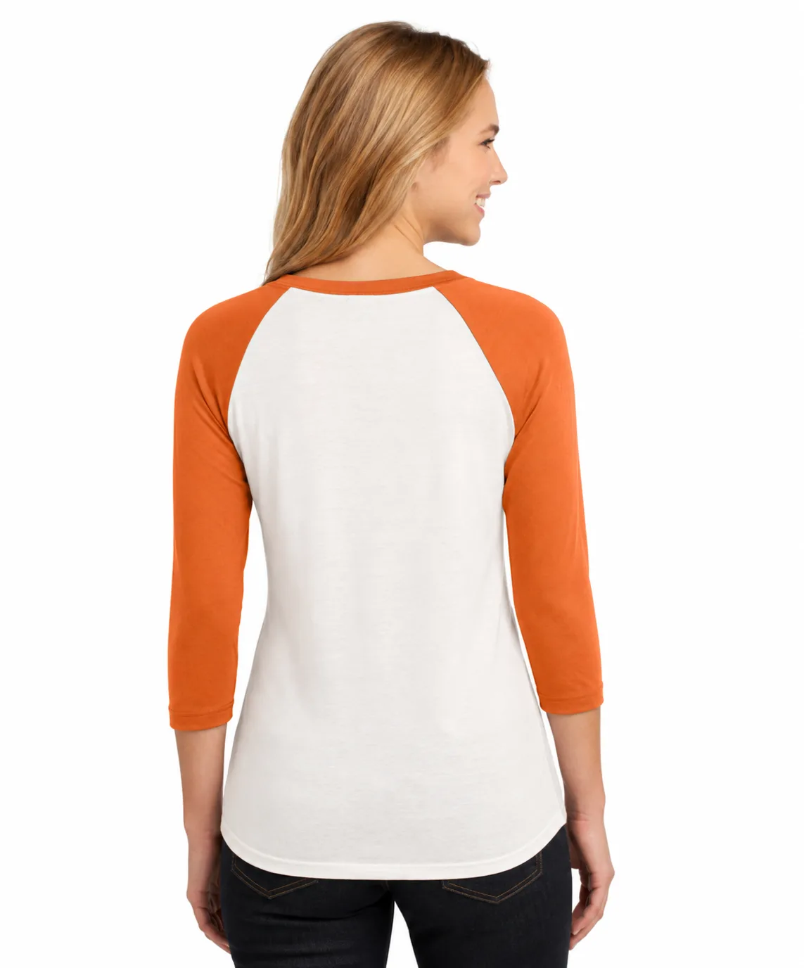 Juniors3/4-Sleeve Raglan Tee - Image 4