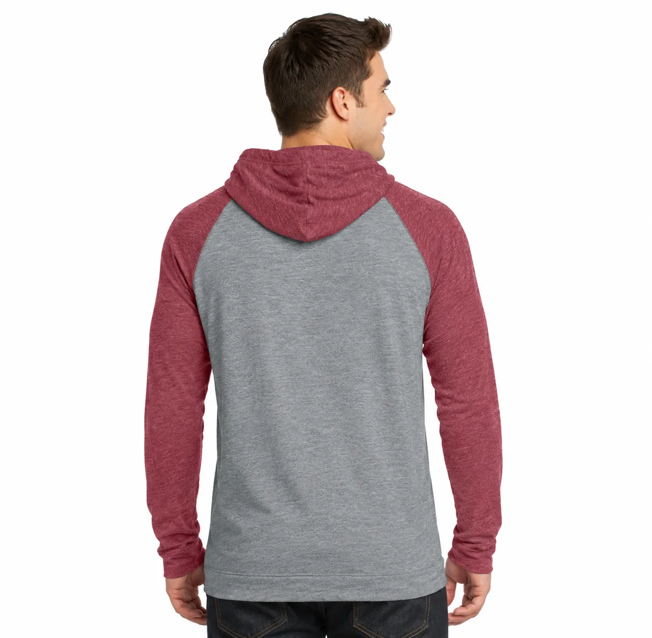 Young Men's 50/50 Raglan Hoodie - Image 4