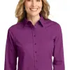 Customize Women’s Long Sleeve Easy Care Twill Shirt