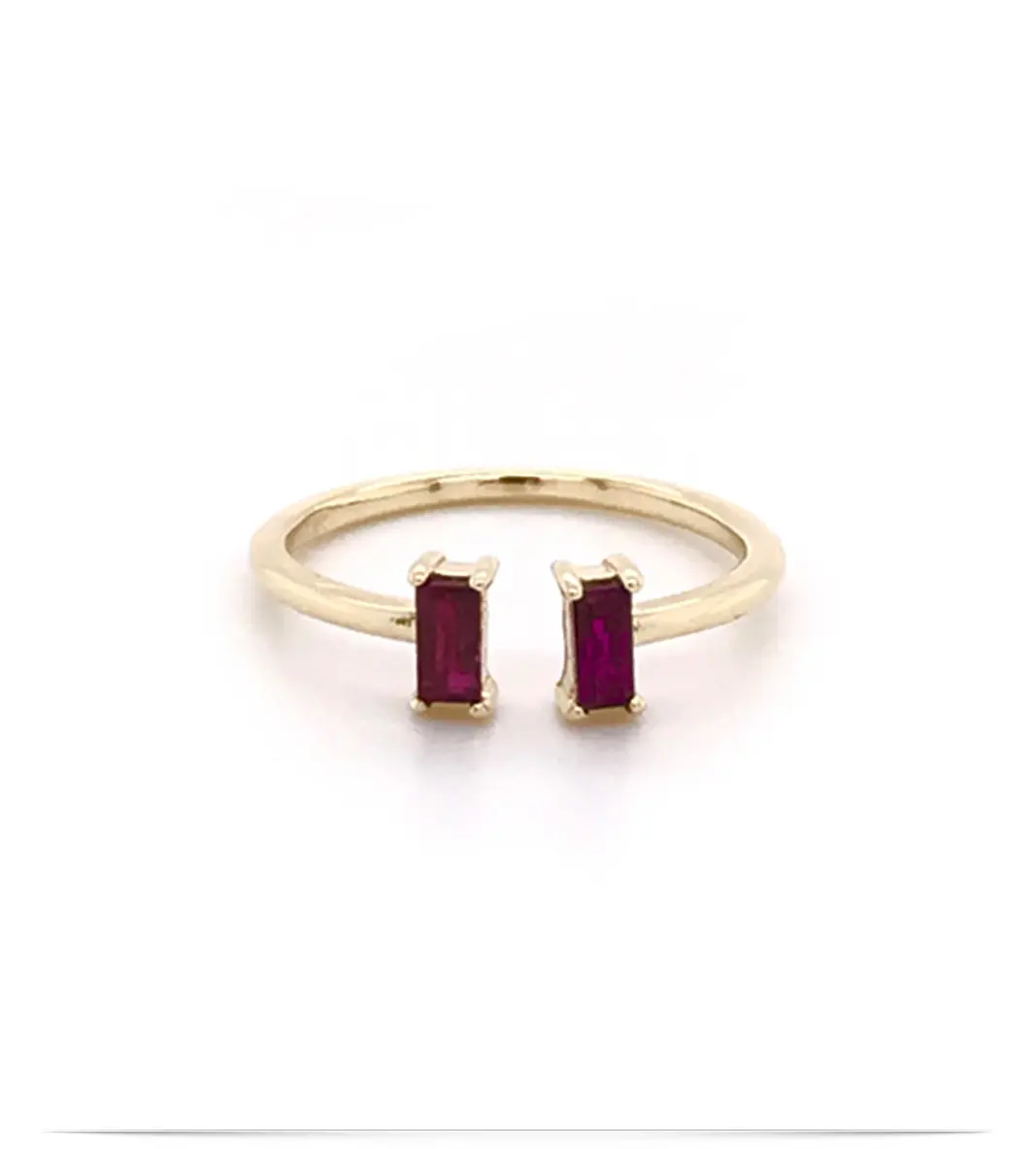 Baguette Ruby Stackable Ring