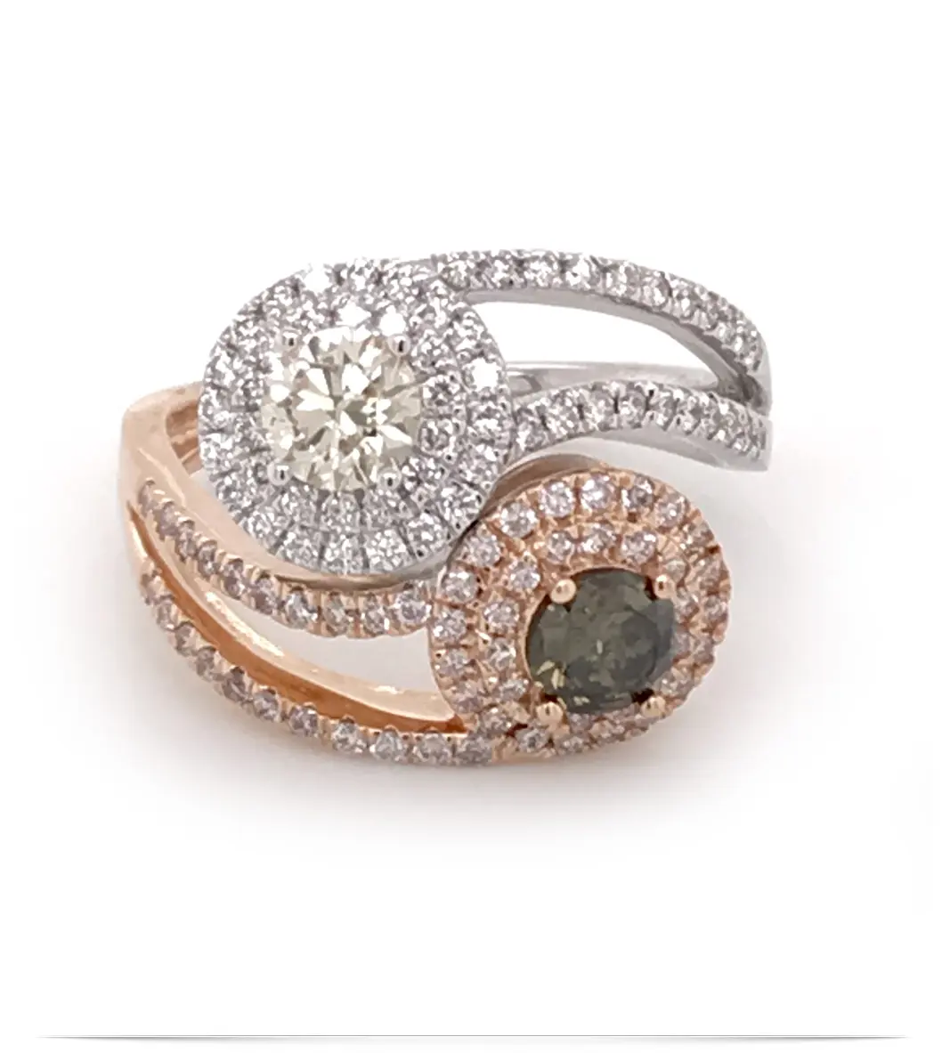 Two Tone Diamond Rings