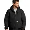 Carhartt Tall Quilted-Flannel-Lined Duck Active Jac