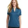 Nike Ladies Dri-FIT Hex Textured V-Neck Top
