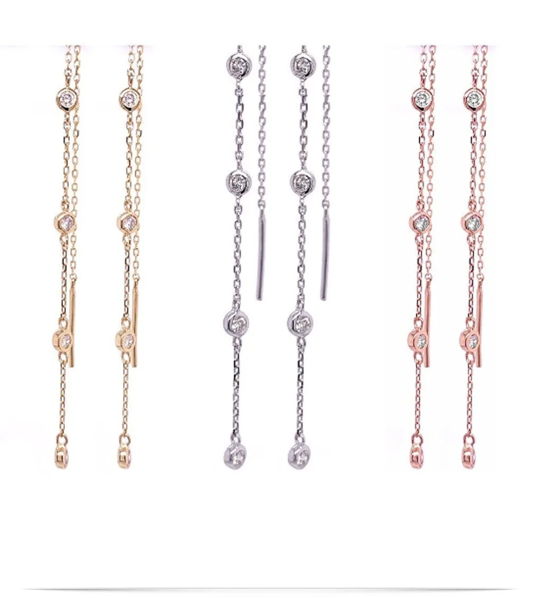 Diamond Drop Earring
